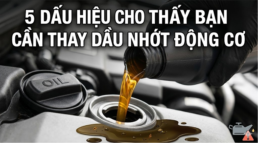 5 Dấu Hiệu Cho Thấy Bạn Cần Thay Dầu Nhớt Động Cơ Ngay Lập Tức