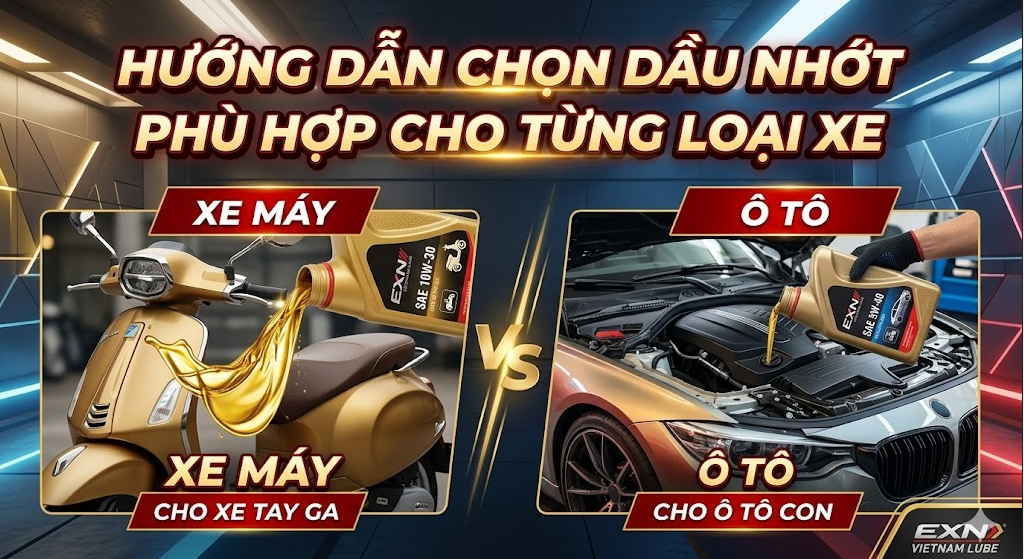 Hướng Dẫn Chọn Dầu Nhớt Phù Hợp Cho Từng Loại Xe: "Chuẩn Bệnh, Kê Đơn" Chính Xác